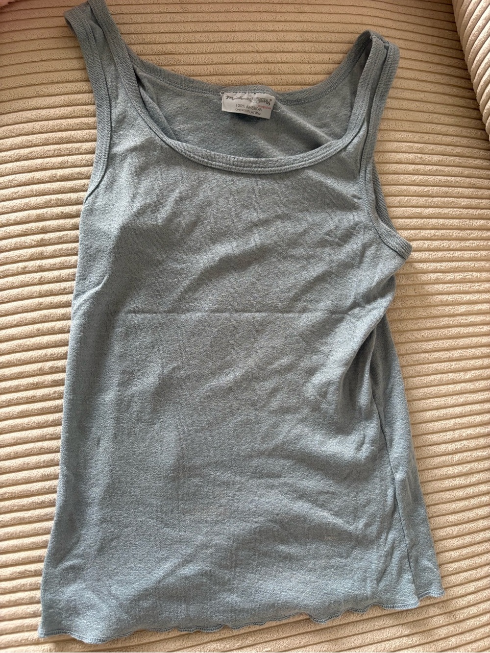 Michael Stars Pale Blue Scoop Neck Tank